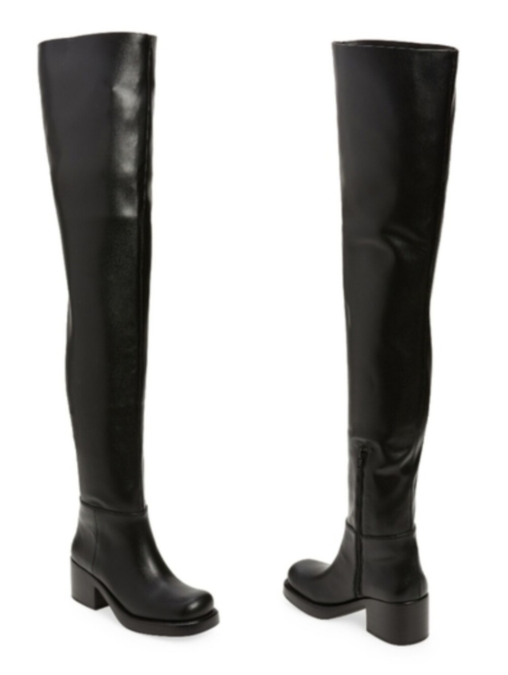 NWOT Jeffrey Campbell Reflect Thigh High Platform Boots in Black